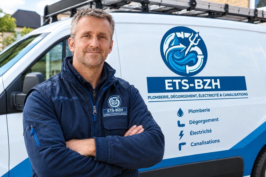 L'équipe ETS-BZH et ses véhicules d'intervention